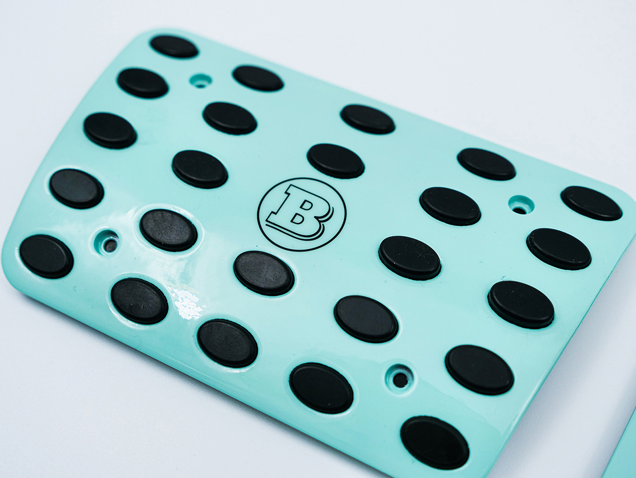 Mercedes G-Class W464 W463A Pedal Covers Set Tiffany Blue Brabus Style